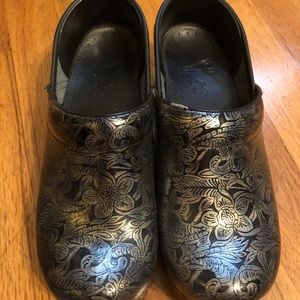 SOLD Dansko Floral Clogs
